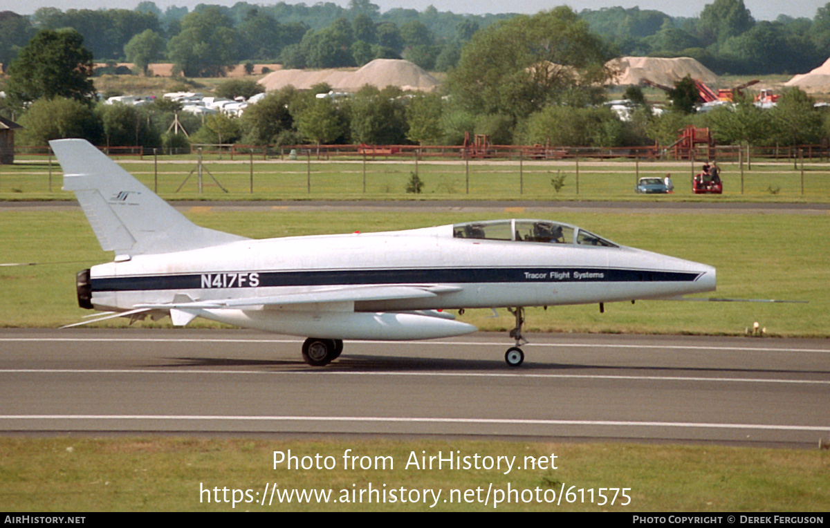 Aircraft Photo of N417FS | North American F-100F Super Sabre | Tracor Flight Systems | AirHistory.net #611575