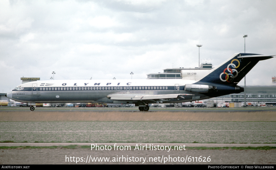 Aircraft Photo of SX-CBB | Boeing 727-284 | Olympic | AirHistory.net #611626