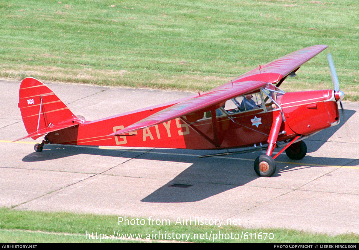 Aircraft Photo of G-AIYS | De Havilland D.H. 85 Leopard Moth | AirHistory.net #611670