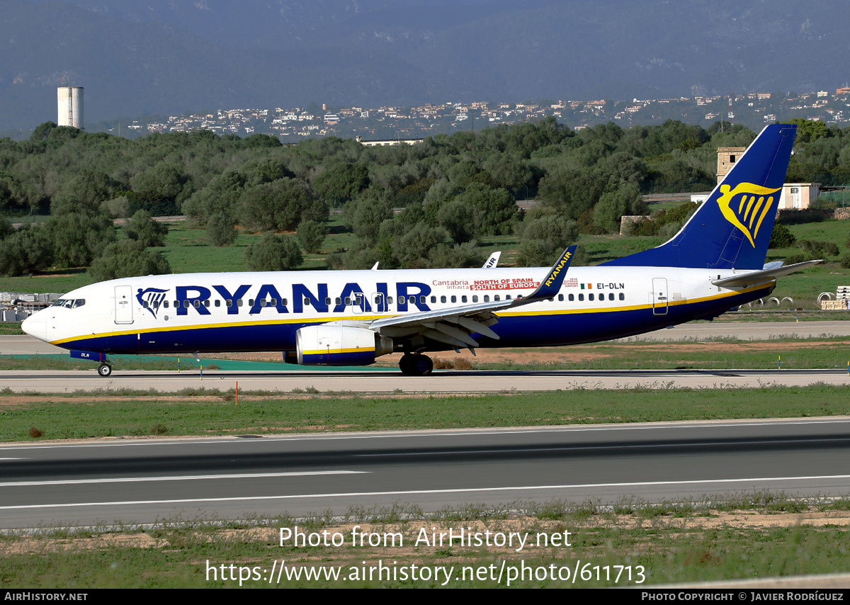 Aircraft Photo of EI-DLN | Boeing 737-8AS | Ryanair | AirHistory.net #611713