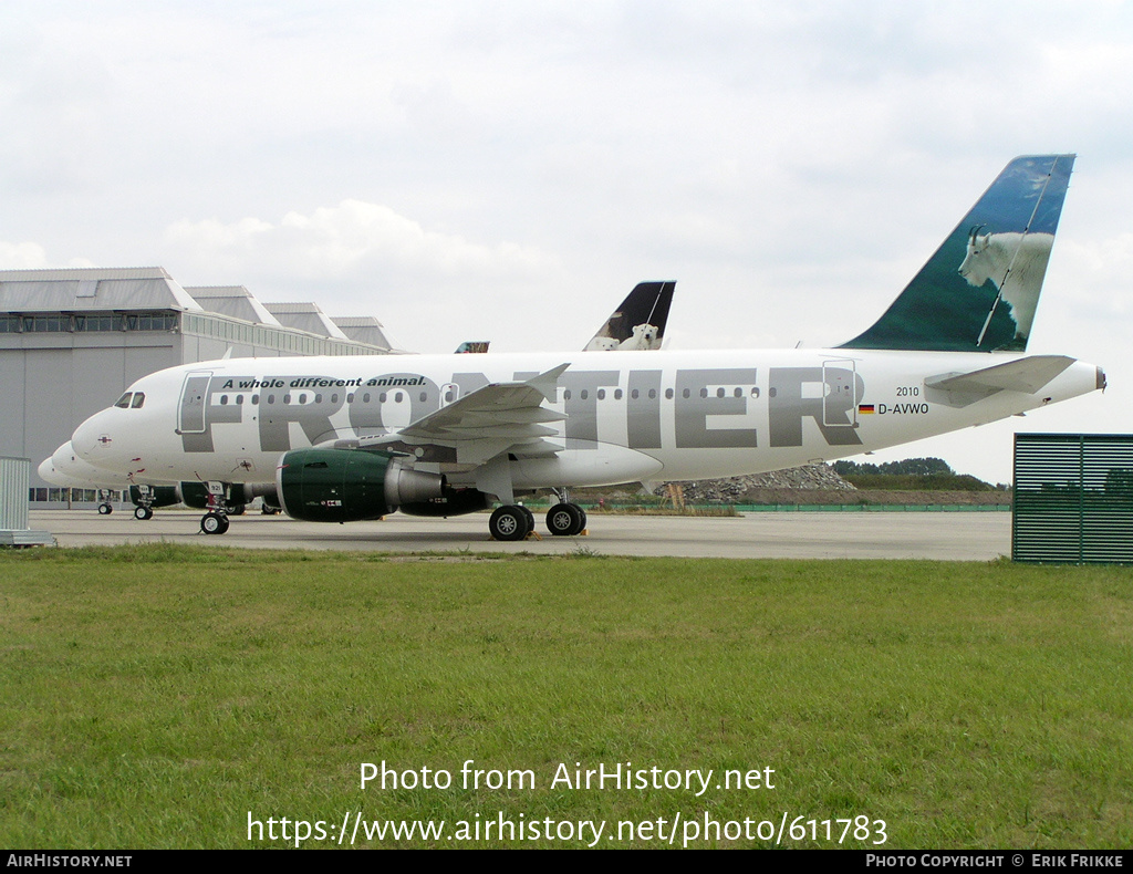 Aircraft Photo of D-AVWO | Airbus A319-111 | Frontier Airlines | AirHistory.net #611783