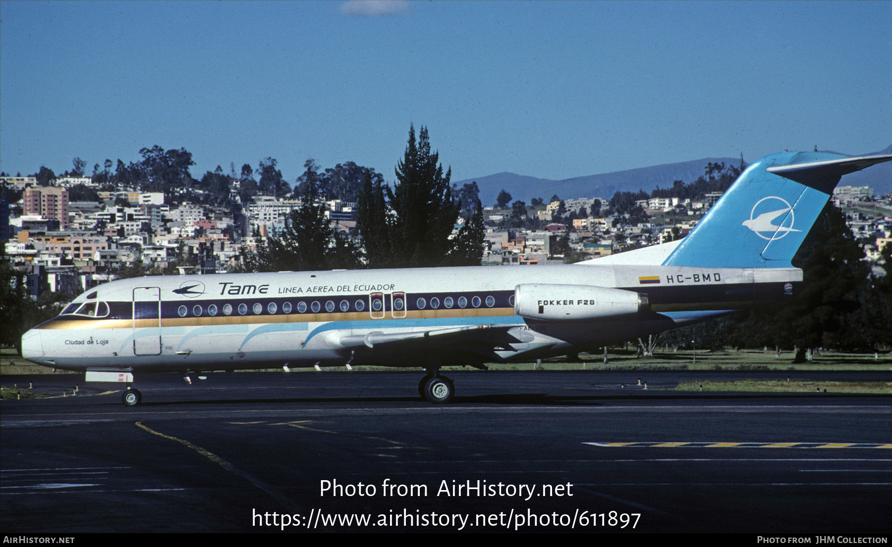 Aircraft Photo of HC-BMD / FAE-220 | Fokker F28-4000 Fellowship | TAME Línea Aérea del Ecuador | AirHistory.net #611897