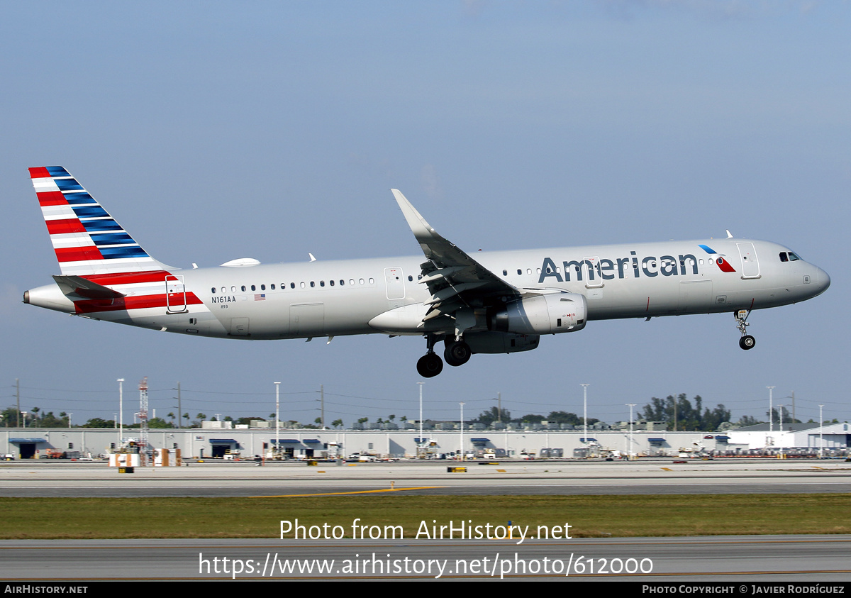 Aircraft Photo of N161AA | Airbus A321-231 | American Airlines | AirHistory.net #612000