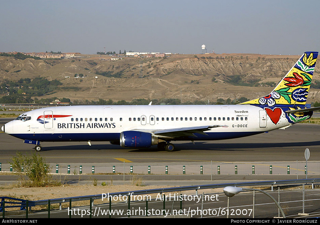 Aircraft Photo of G-DOCE | Boeing 737-436 | British Airways | AirHistory.net #612007