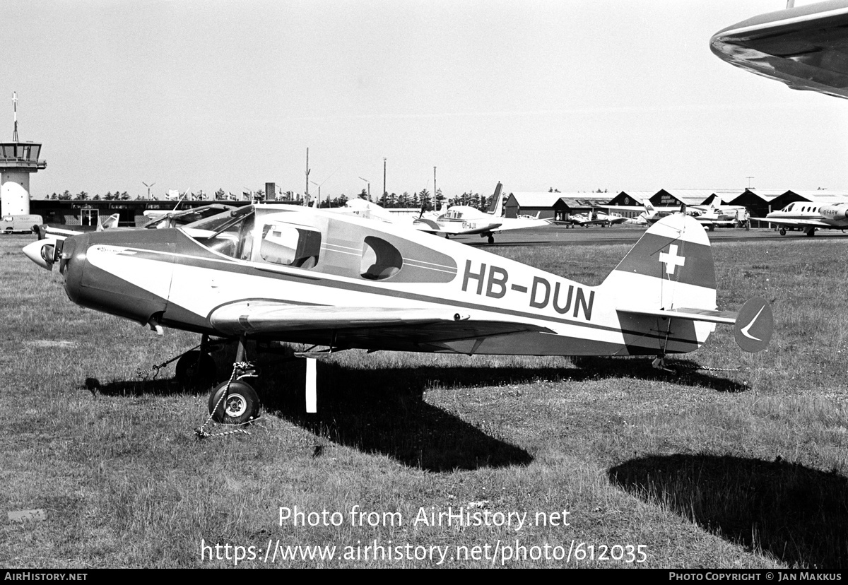 Aircraft Photo of HB-DUN | Bellanca 14-13-3 Cruisair Senior | AirHistory.net #612035