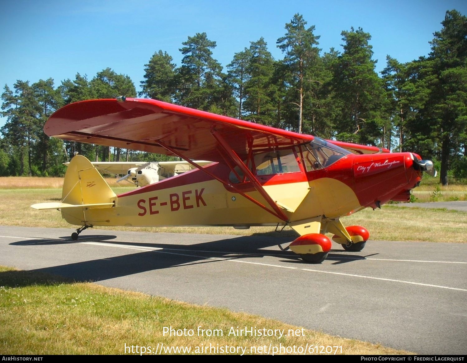 Aircraft Photo of SE-BEK | Piper PA-12 Super Cruiser | AirHistory.net #612071