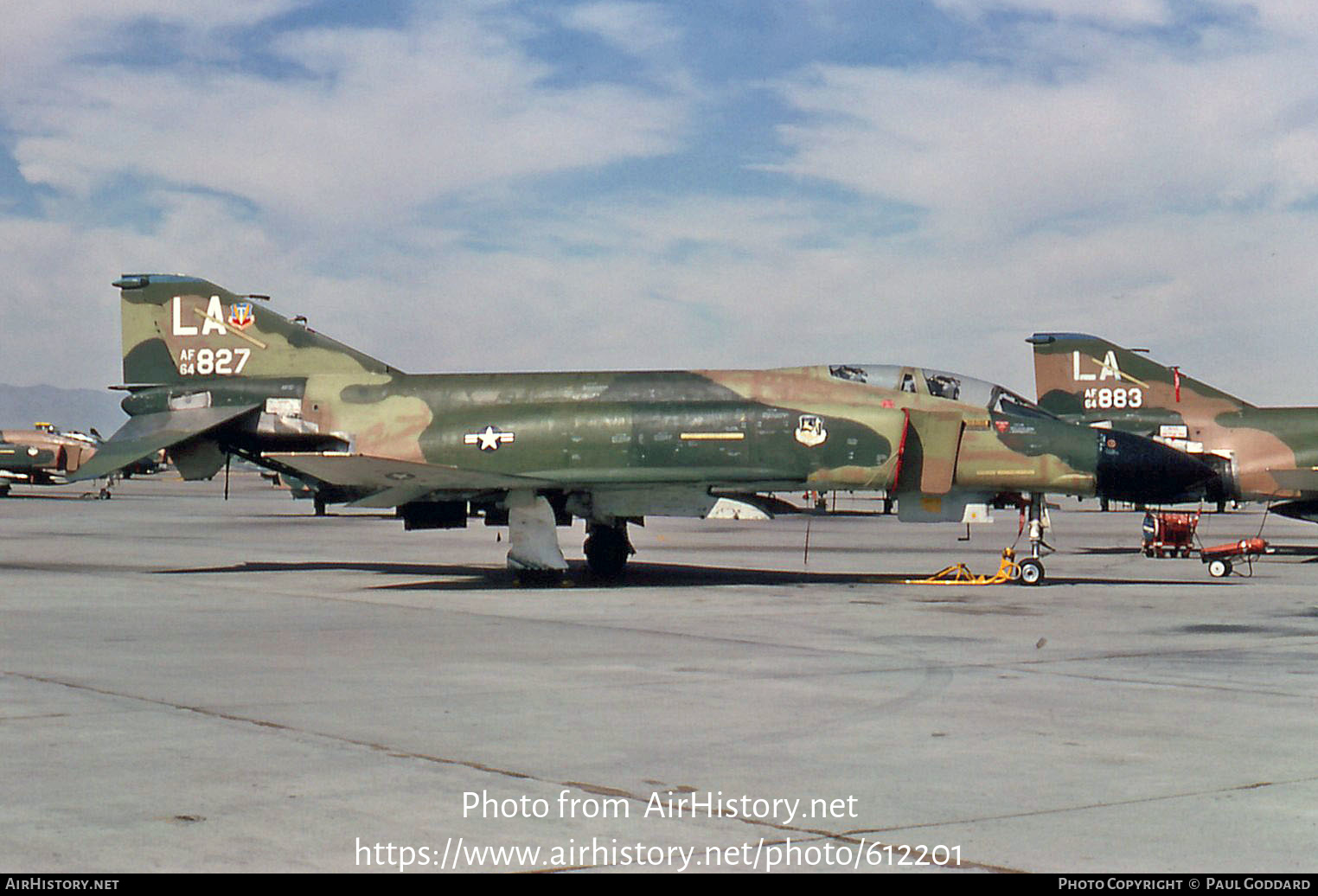 Aircraft Photo of 64-0827 / AF64-827 | McDonnell F-4C Phantom II | USA - Air Force | AirHistory.net #612201