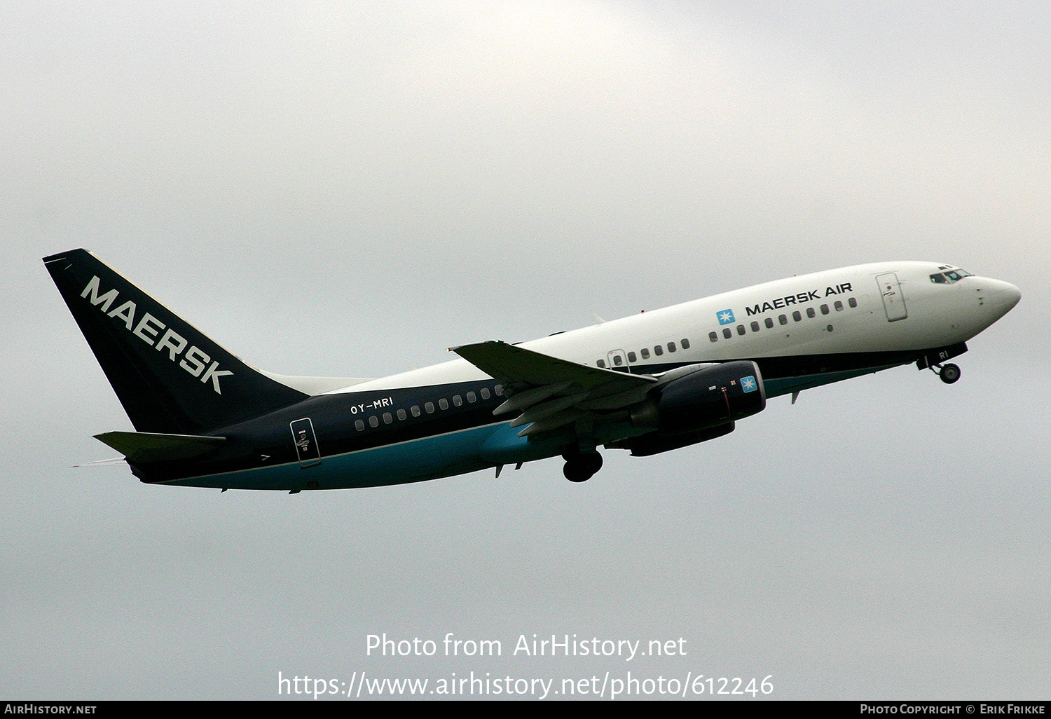 Aircraft Photo of OY-MRI | Boeing 737-7L9 | Maersk Air | AirHistory.net #612246