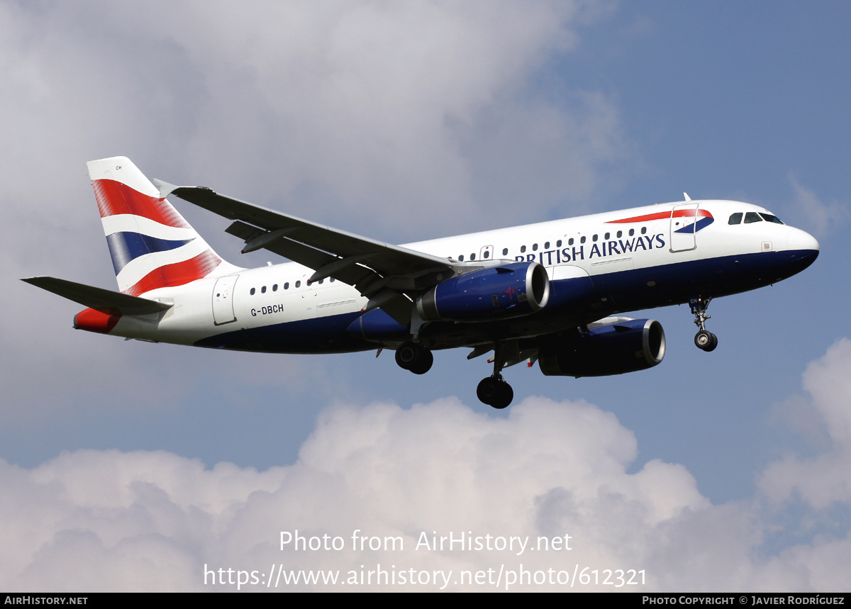 Aircraft Photo of G-DBCH | Airbus A319-131 | British Airways | AirHistory.net #612321