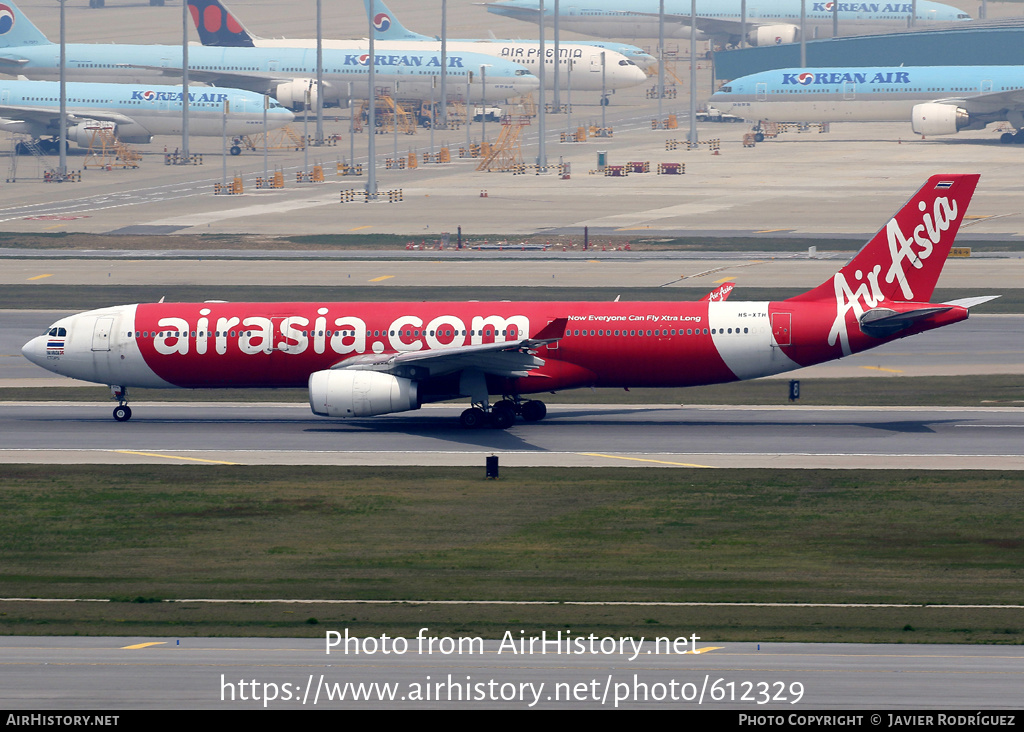 Aircraft Photo of HS-XTH | Airbus A330-343E | AirAsia X | AirHistory.net #612329