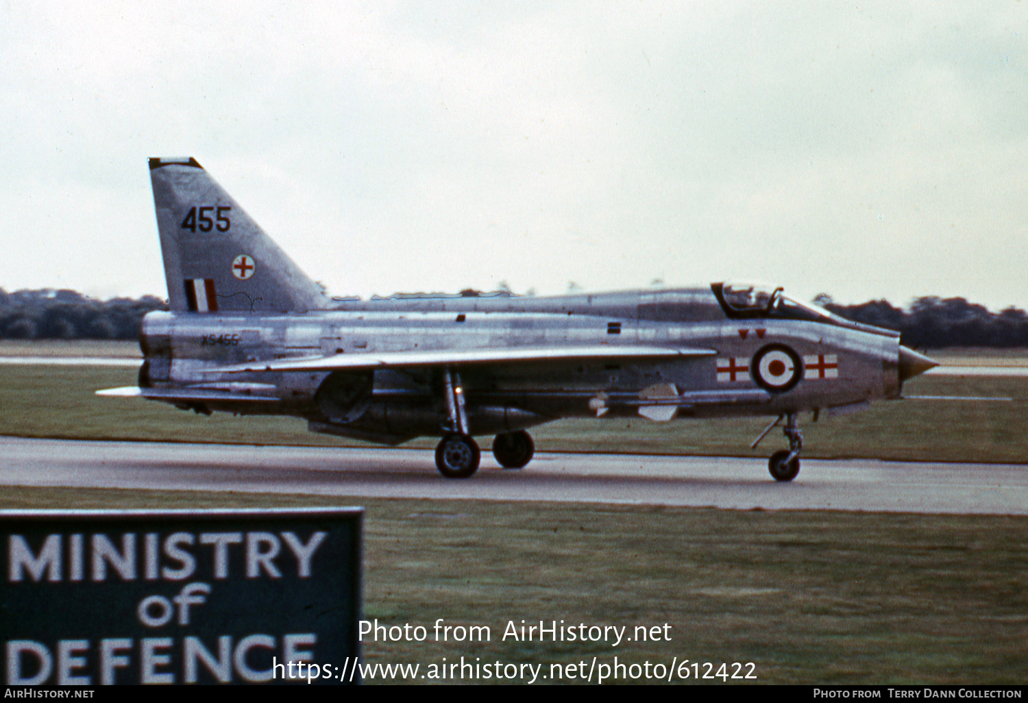 Aircraft Photo of XS455 | English Electric Lightning T5 | UK - Air Force | AirHistory.net #612422