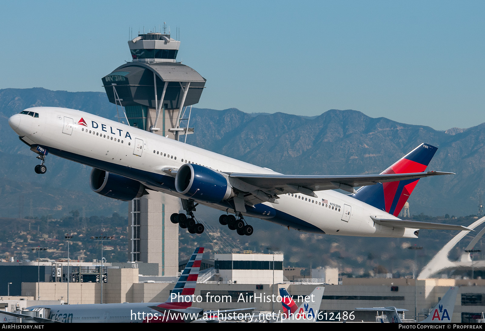 Aircraft Photo of N703DN | Boeing 777-232/LR | Delta Air Lines | AirHistory.net #612486