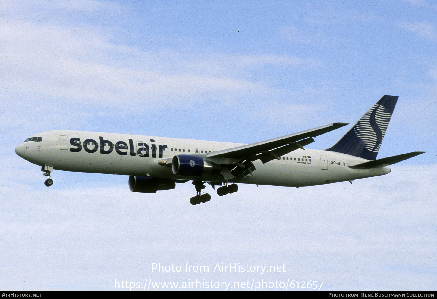 Aircraft Photo of OO-SLR | Boeing 767-3BG/ER | Sobelair | AirHistory.net #612657