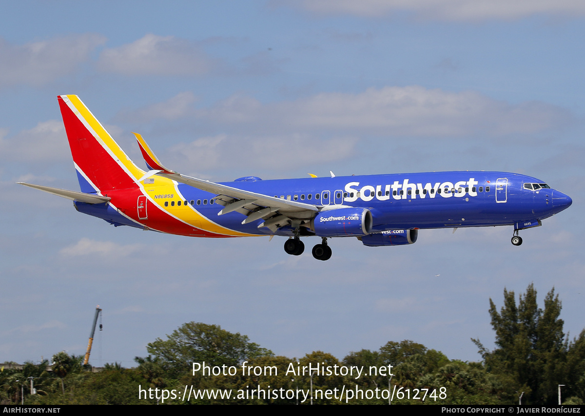 Aircraft Photo of N8685B | Boeing 737-8H4 | Southwest Airlines | AirHistory.net #612748