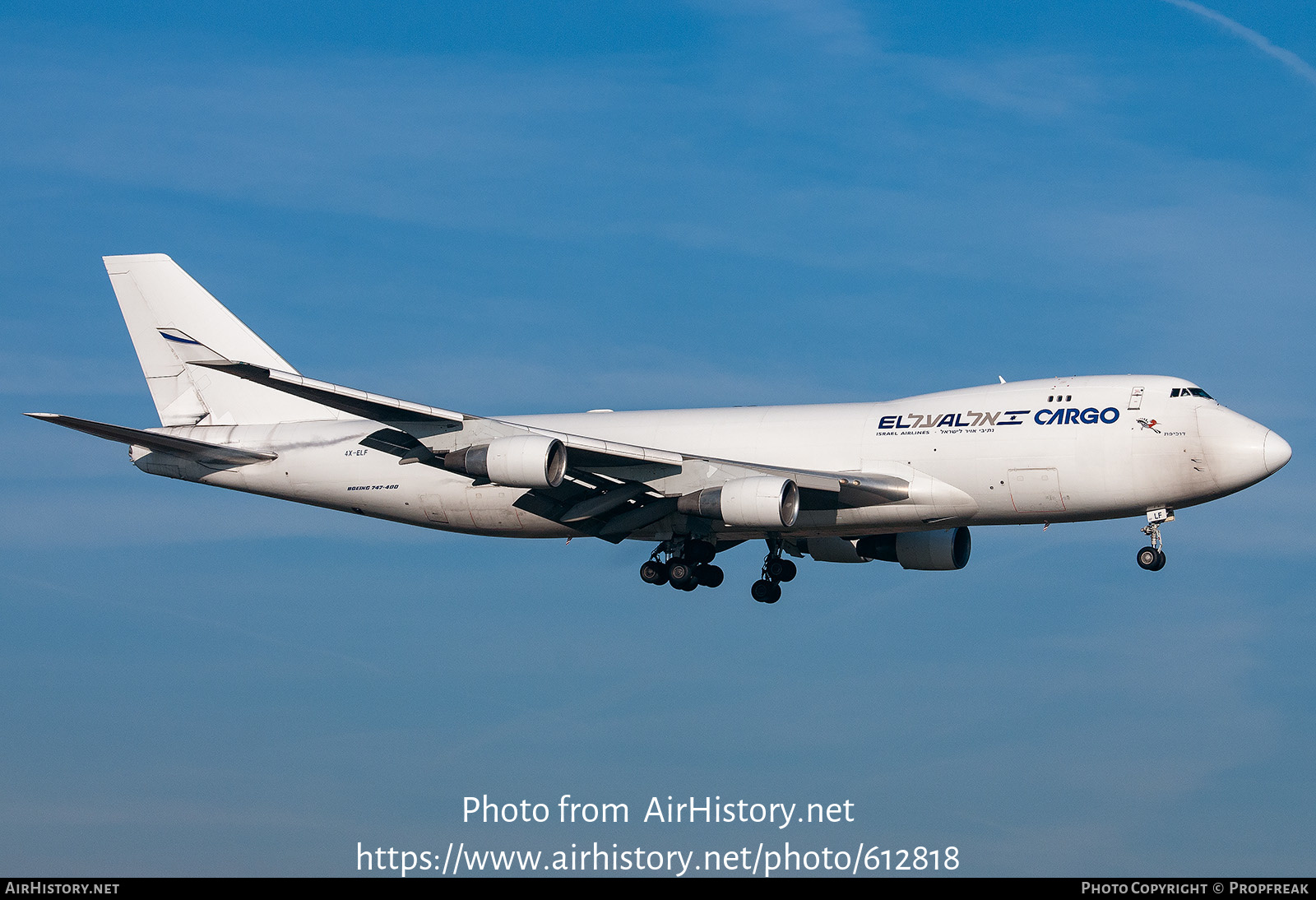 Aircraft Photo of 4X-ELF | Boeing 747-412F/SCD | El Al Israel Airlines Cargo | AirHistory.net #612818
