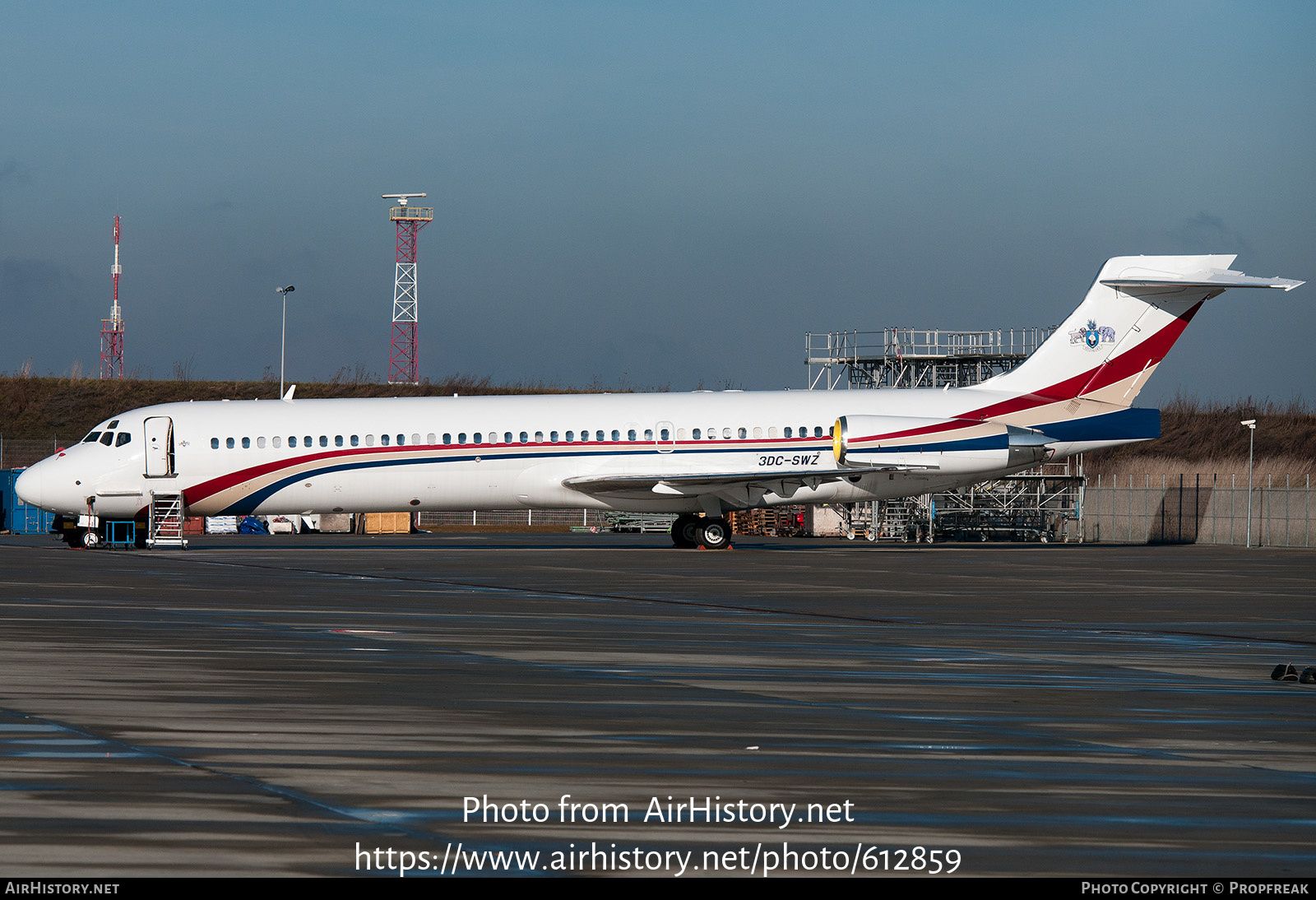 Aircraft Photo of 3DC-SWZ | McDonnell Douglas MD-87 (DC-9-87) | Swaziland Royal Flight | AirHistory.net #612859