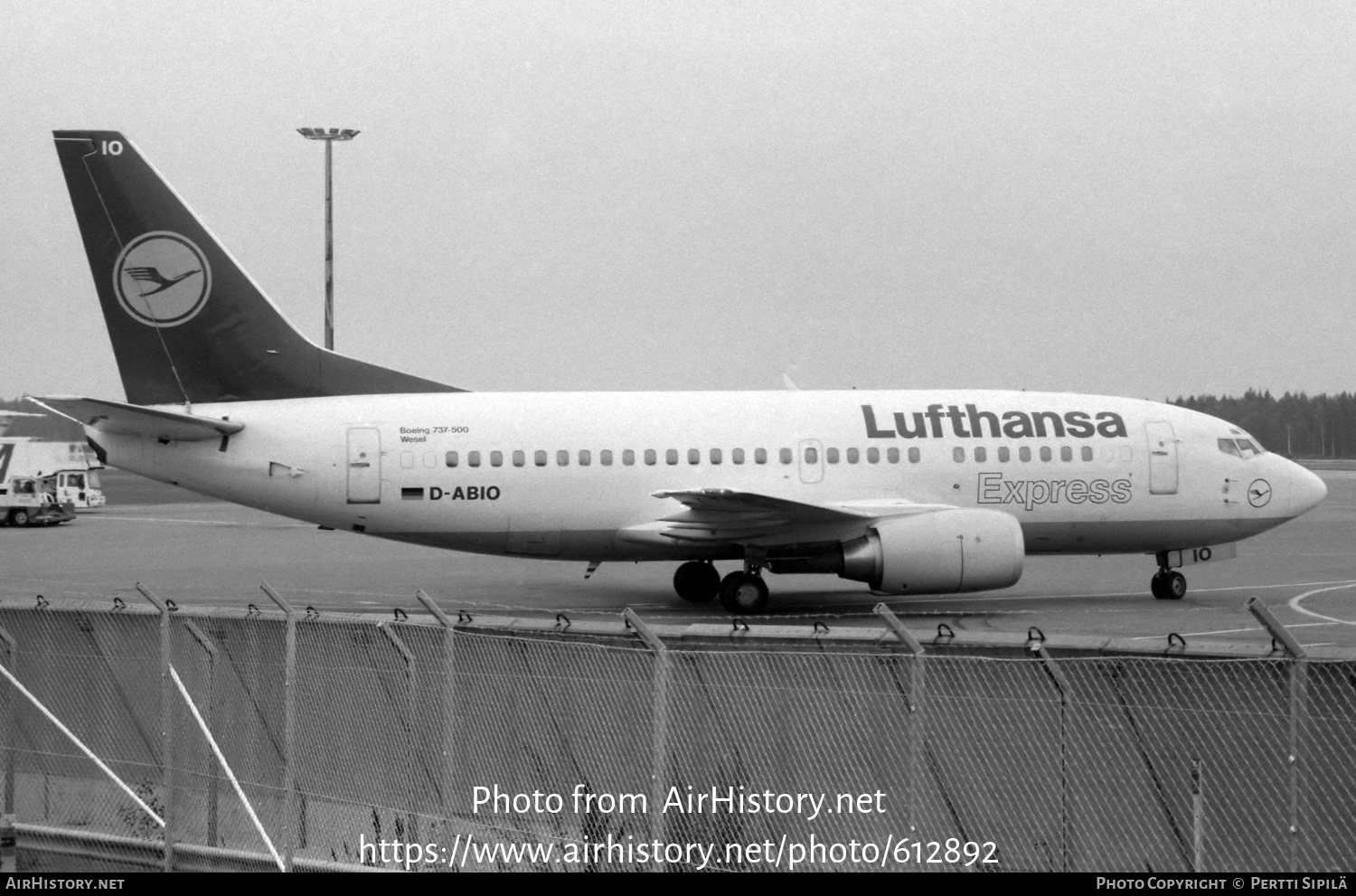 Aircraft Photo of D-ABIO | Boeing 737-530 | Lufthansa Express | AirHistory.net #612892