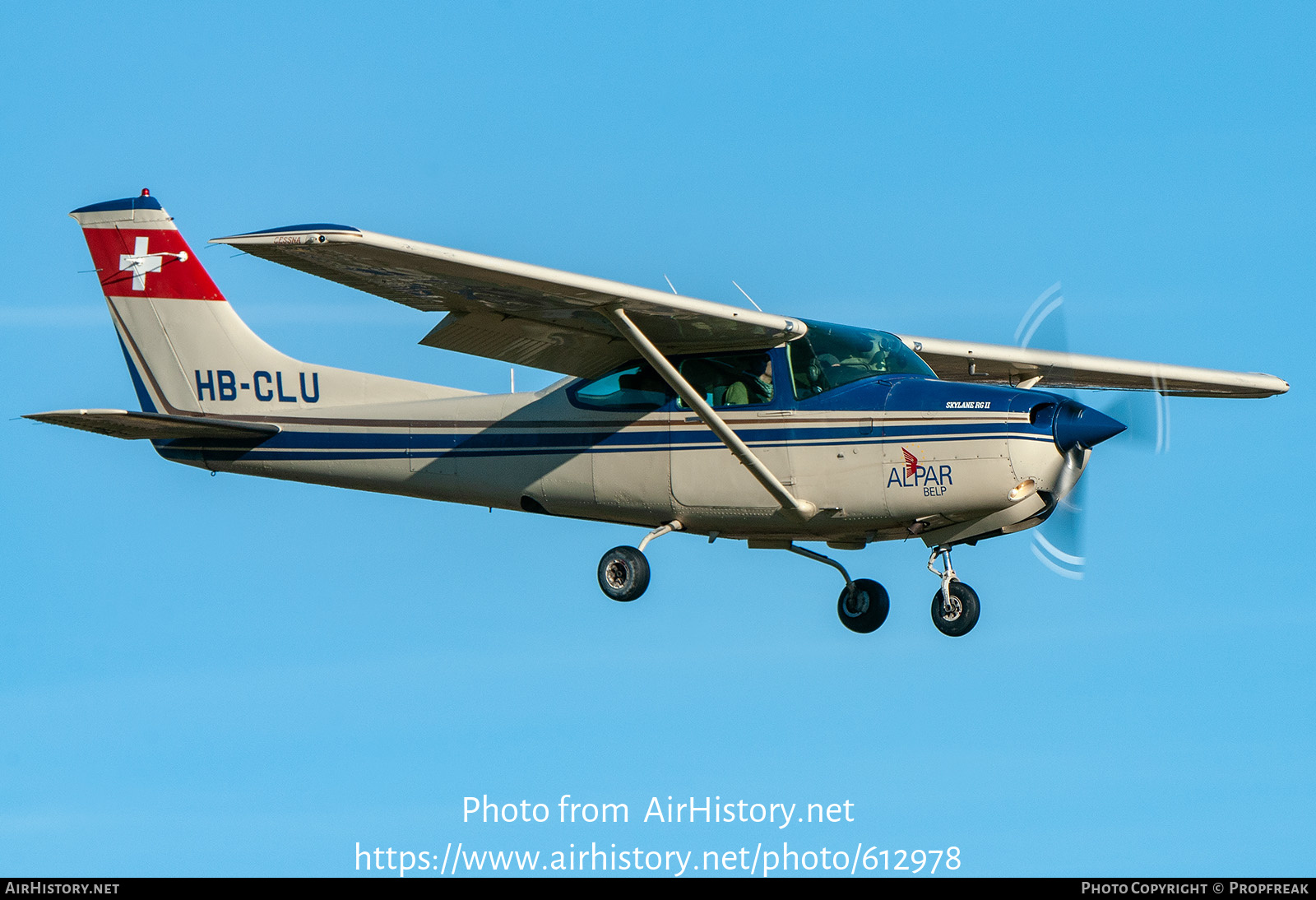 Aircraft Photo of HB-CLU | Cessna R182 Skylane RG | Alpar | AirHistory.net #612978