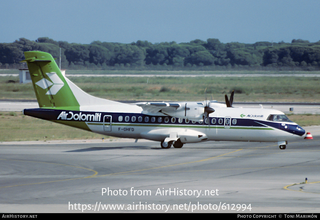 Aircraft Photo of F-OHFD | ATR ATR-42-320 | Air Dolomiti | AirHistory.net #612994