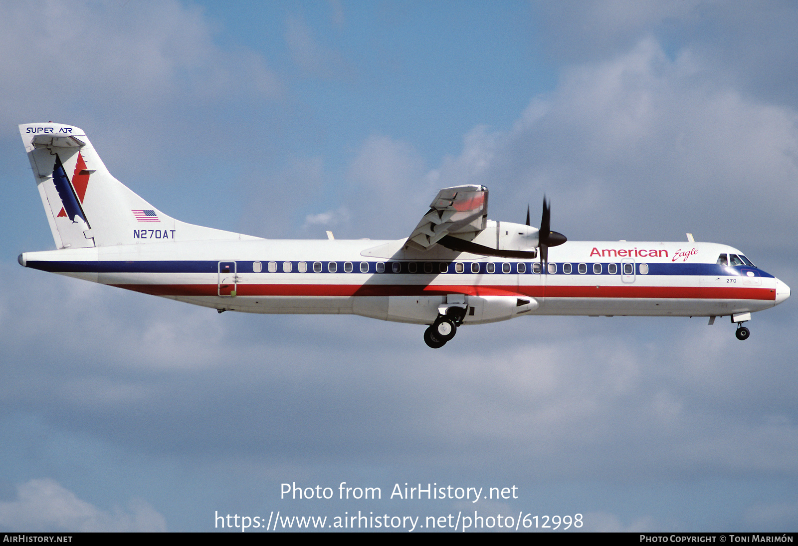 Aircraft Photo of N270AT | ATR ATR-72-212 | American Eagle | AirHistory.net #612998