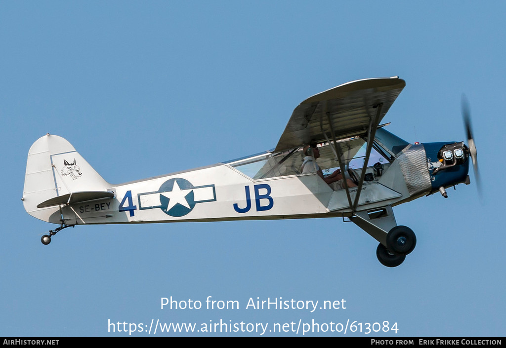 Aircraft Photo of SE-BEY | Piper J-3C-65 Cub | USA - Air Force | AirHistory.net #613084