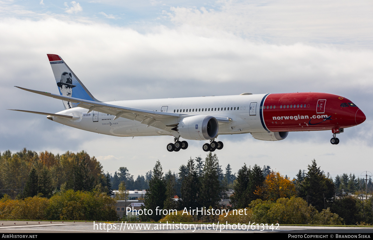 Aircraft Photo of N1003N | Boeing 787-9 Dreamliner | Norwegian | AirHistory.net #613142