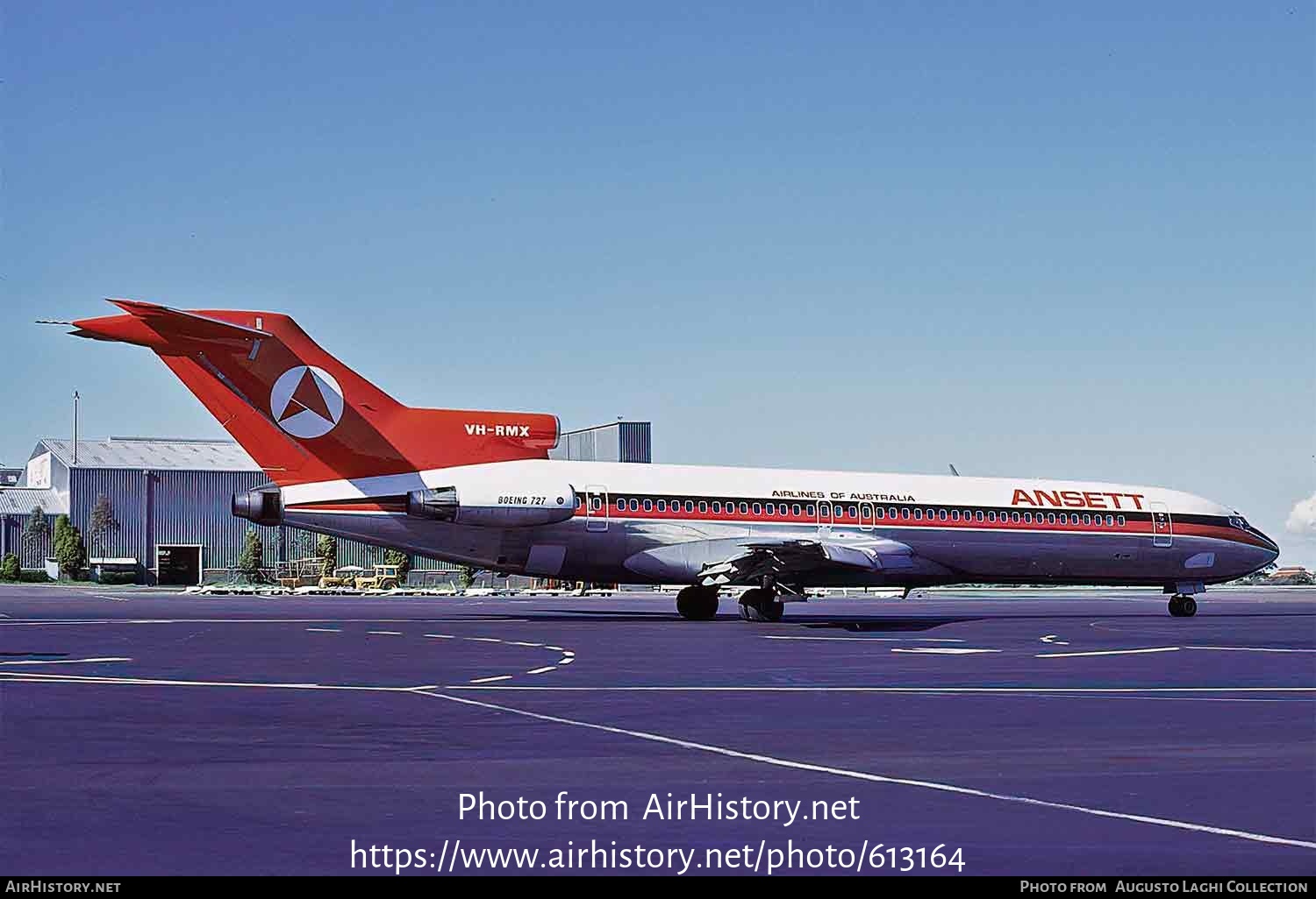 Aircraft Photo of VH-RMX | Boeing 727-277/Adv | Ansett Airlines of Australia | AirHistory.net #613164