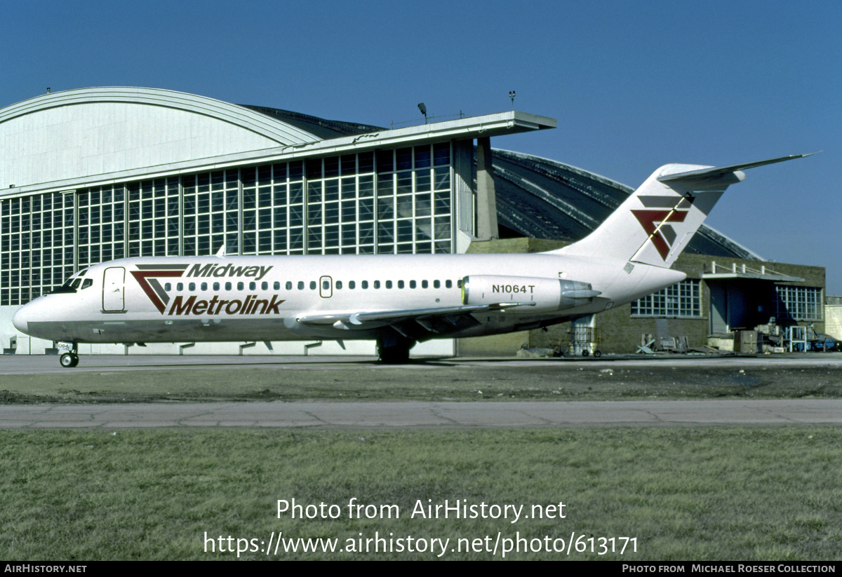 Aircraft Photo of N1064T | Douglas DC-9-15 | Midway Metrolink | AirHistory.net #613171