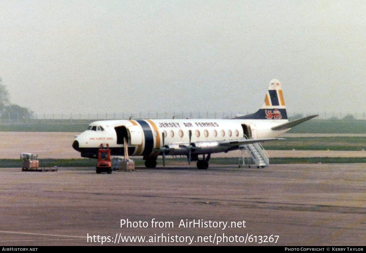 Aircraft Photo of G-AOYP | Vickers 806 Viscount | Jersey Air Ferries | AirHistory.net #613267