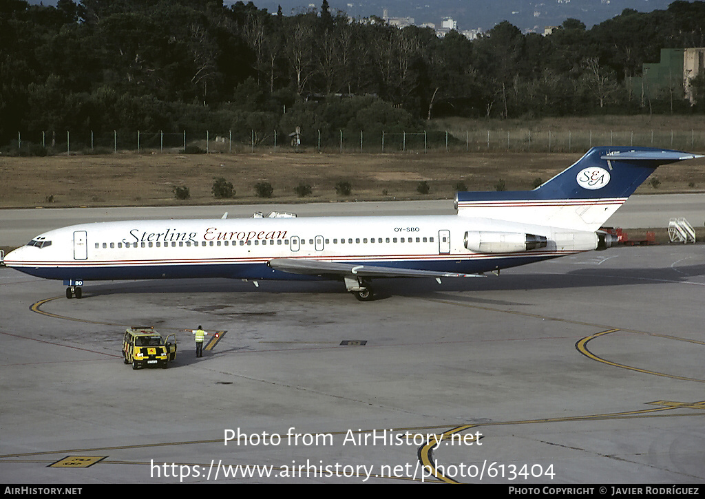 Aircraft Photo of OY-SBO | Boeing 727-2K3/Adv | Sterling European Airlines | AirHistory.net #613404