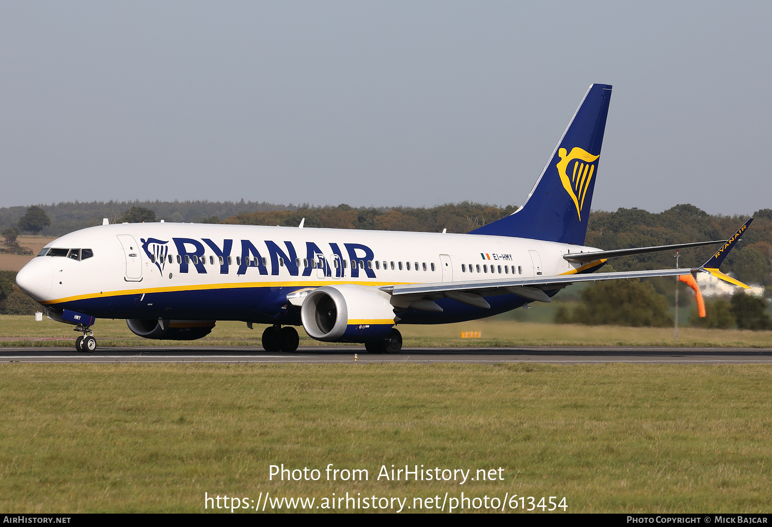 Aircraft Photo of EI-HMY | Boeing 737-8200 Max 200 | Ryanair | AirHistory.net #613454