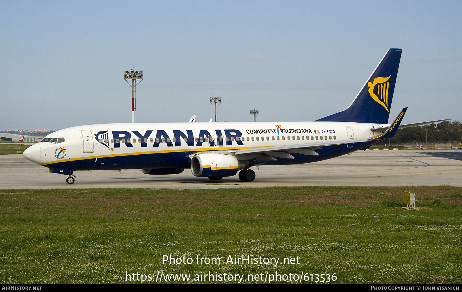 Aircraft Photo of EI-DWR | Boeing 737-8AS | Ryanair | AirHistory.net #613536