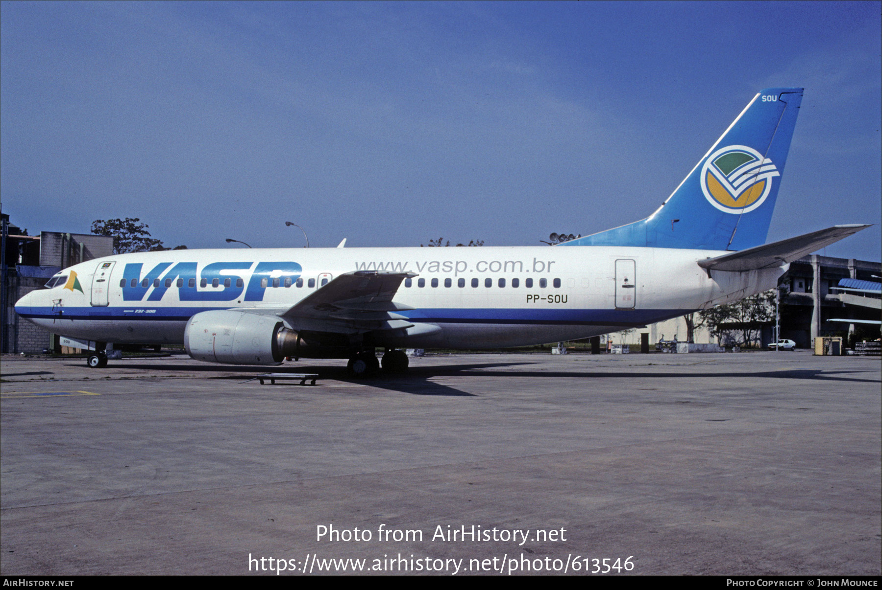 Aircraft Photo of PP-SOU | Boeing 737-3L9 | VASP | AirHistory.net #613546