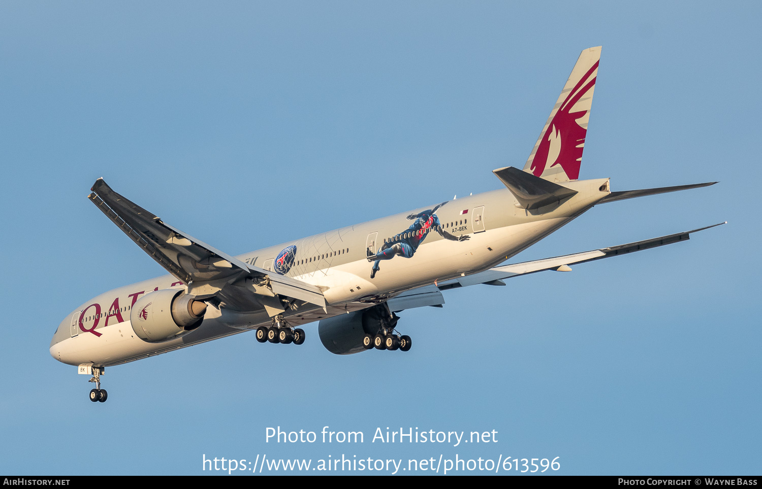 Aircraft Photo of A7-BEK | Boeing 777-300/ER | Qatar Airways | AirHistory.net #613596