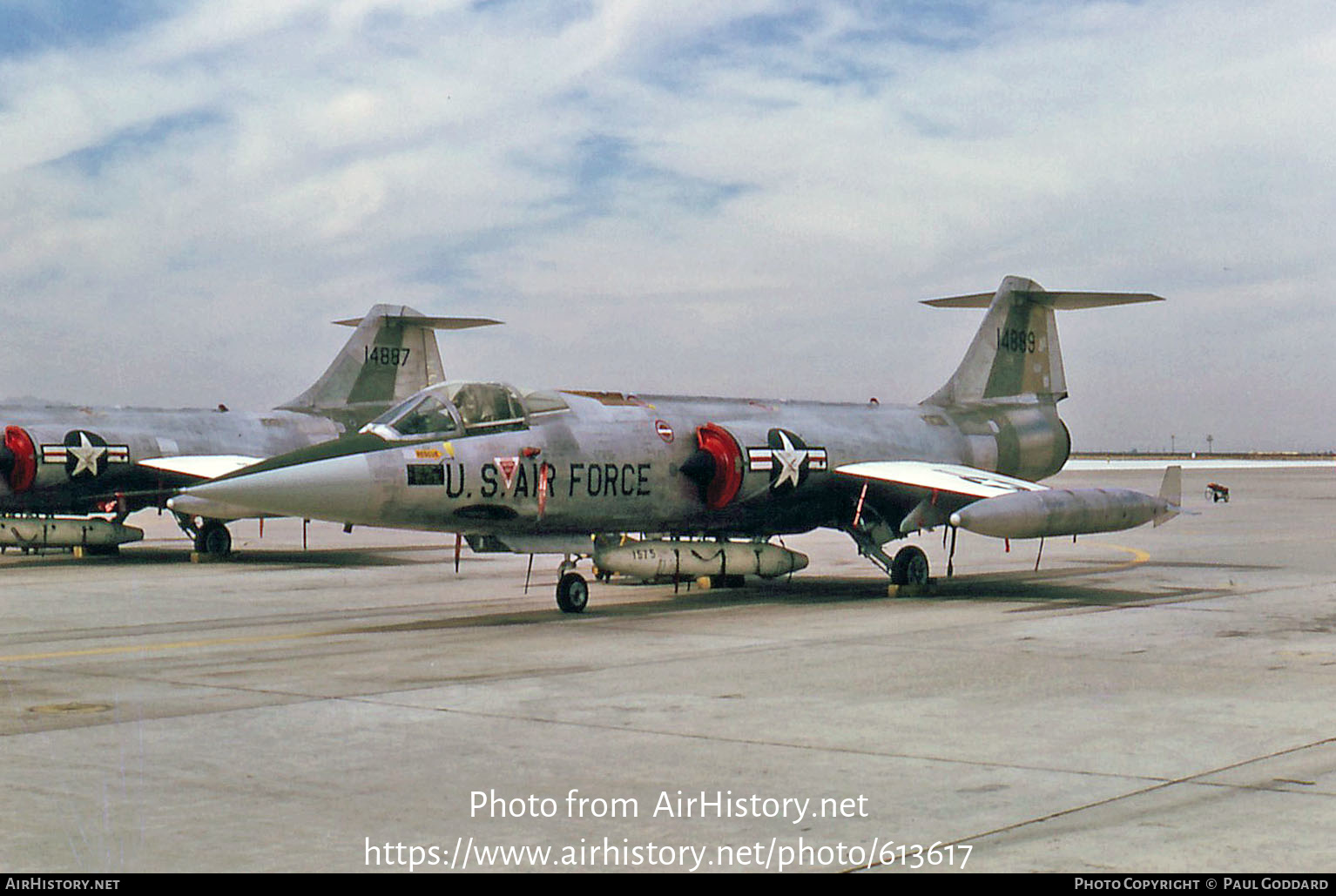 Aircraft Photo of 67-14889 / 14889 | Lockheed F-104G Starfighter | USA - Air Force | AirHistory.net #613617