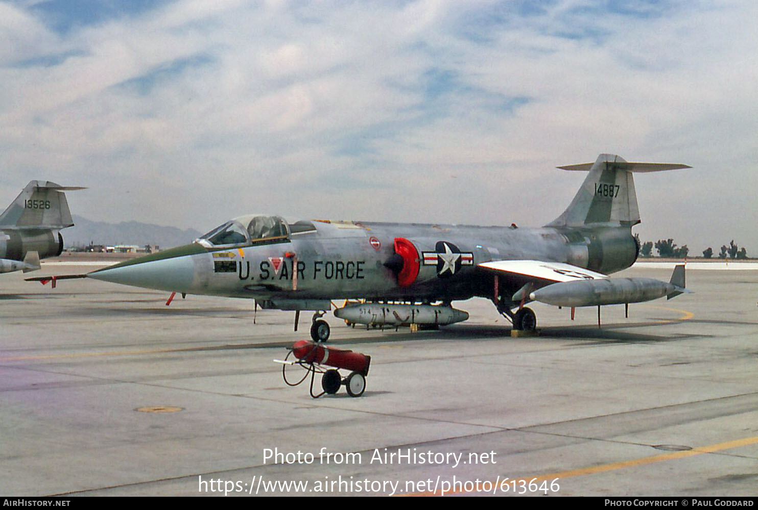 Aircraft Photo of 67-14887 / 14887 | Lockheed F-104G Starfighter | USA - Air Force | AirHistory.net #613646