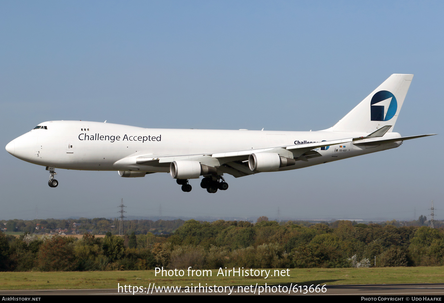 Aircraft Photo of OO-ACF | Boeing 747-4EVF/ER | Challenge Airlines | AirHistory.net #613666