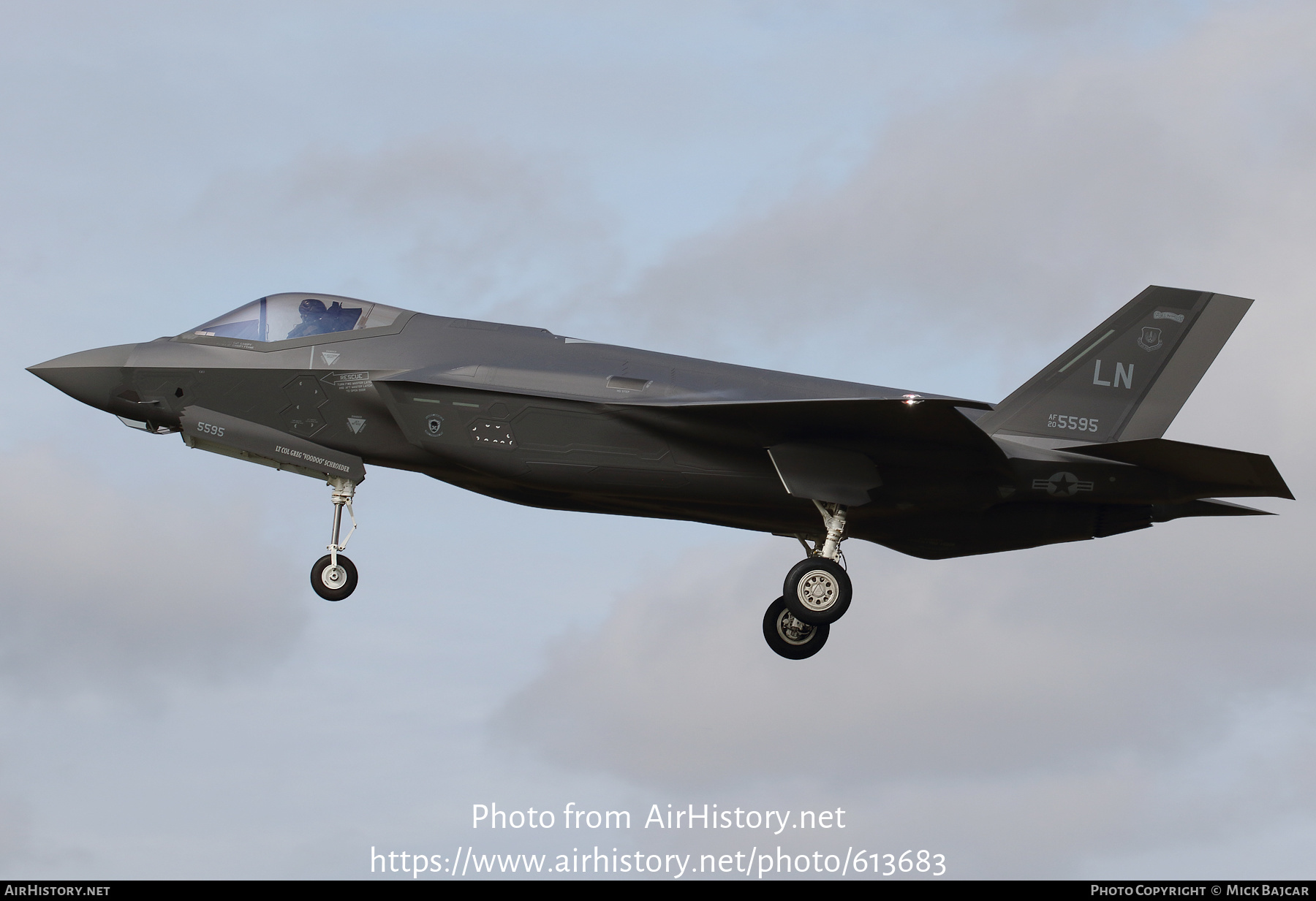 Aircraft Photo of 20-5595 | Lockheed Martin F-35A Lightning II | USA - Air Force | AirHistory.net #613683