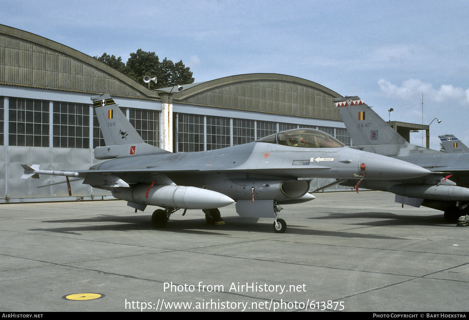 Aircraft Photo of FA111 | General Dynamics F-16A Fighting Falcon | Belgium - Air Force | AirHistory.net #613875