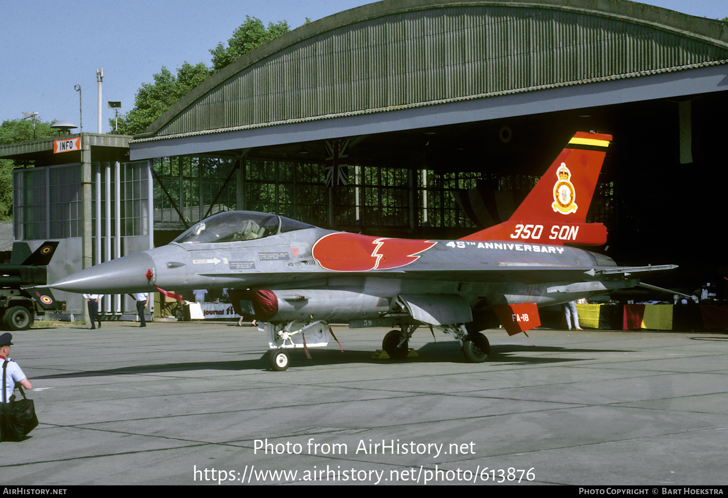 Aircraft Photo of FA-18 | General Dynamics F-16A Fighting Falcon | Belgium - Air Force | AirHistory.net #613876