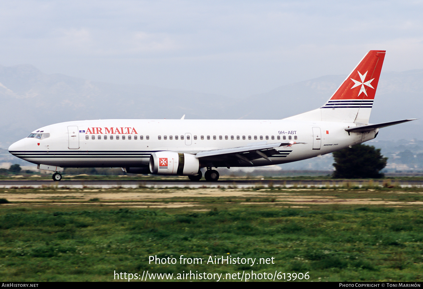 Aircraft Photo of 9H-ABT | Boeing 737-3Y5 | Air Malta | AirHistory.net #613906