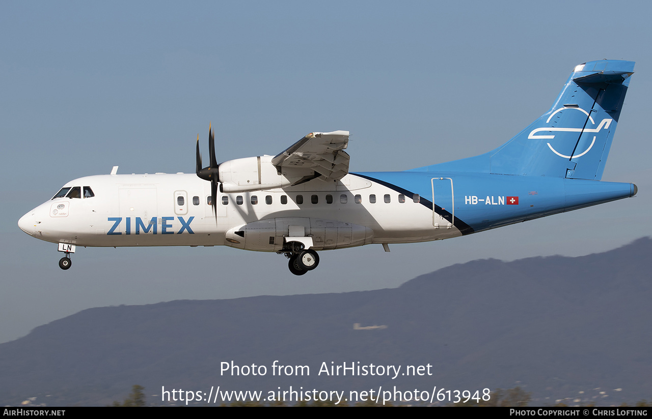 Aircraft Photo of HB-ALN | ATR ATR-42-500 | Zimex Aviation | AirHistory.net #613948