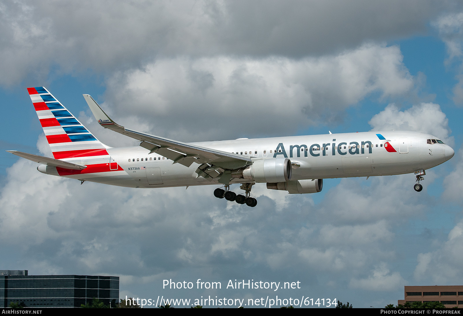 Aircraft Photo of N373AA | Boeing 767-323/ER | American Airlines | AirHistory.net #614134