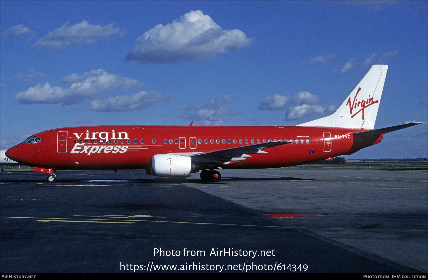 Aircraft Photo of EI-TVC | Boeing 737-4Y0 | Virgin Express | AirHistory.net #614349