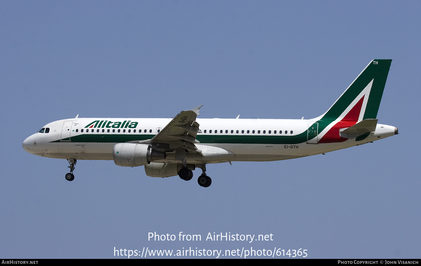 Aircraft Photo of EI-DTH | Airbus A320-216 | Alitalia | AirHistory.net #614365