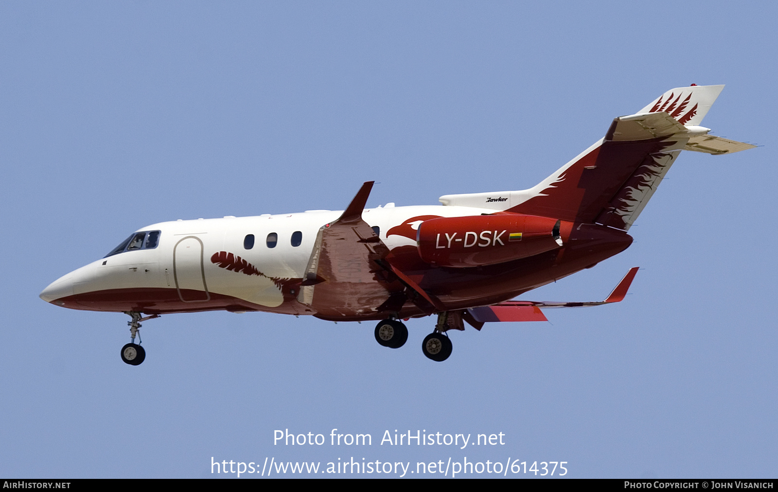 Aircraft Photo of LY-DSK | Raytheon Hawker 850XP | AirHistory.net #614375