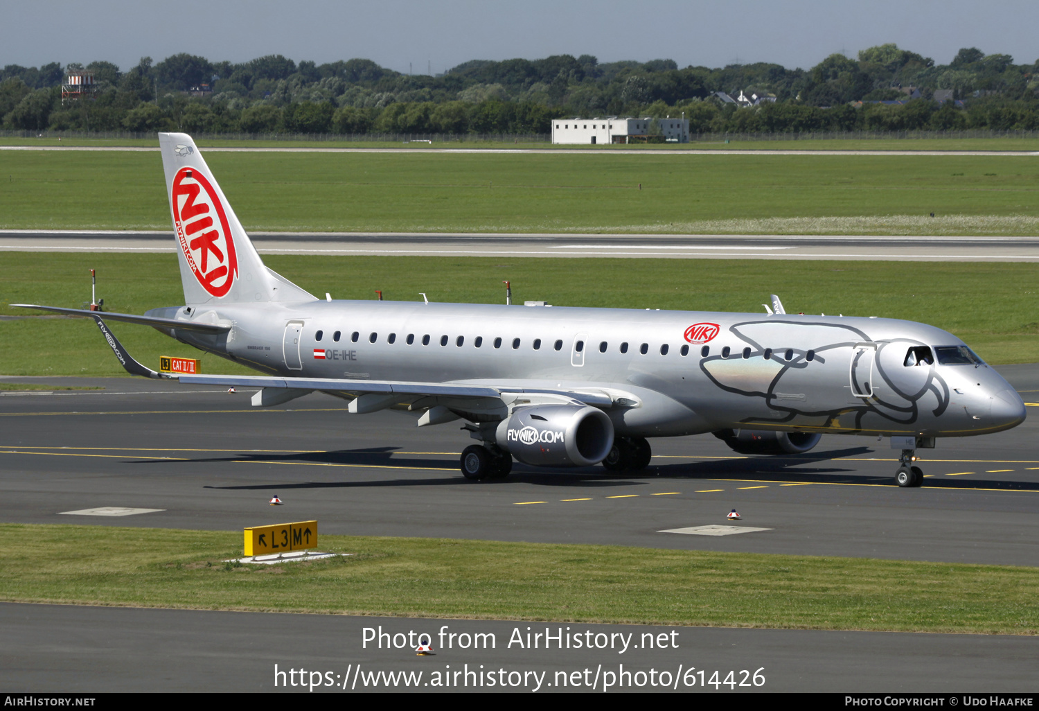 Aircraft Photo of OE-IHE | Embraer 190LR (ERJ-190-100LR) | Niki | AirHistory.net #614426