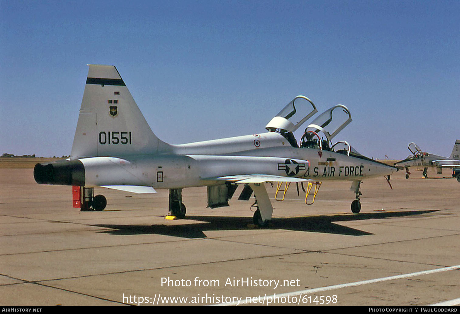 Aircraft Photo of 70-1551 / 01551 | Northrop T-38A Talon | USA - Air Force | AirHistory.net #614598