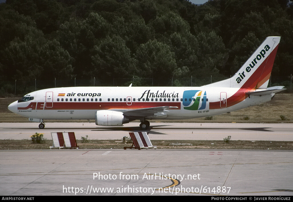 Aircraft Photo of EC-FYF | Boeing 737-3Q8 | Air Europa | AirHistory.net #614887