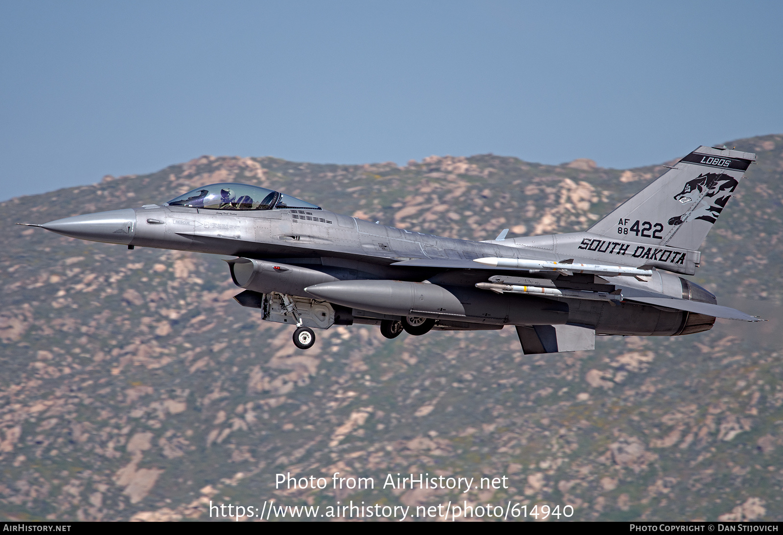 Aircraft Photo of 88-0422 / AF88-422 | General Dynamics F-16CM Fighting Falcon | USA - Air Force | AirHistory.net #614940